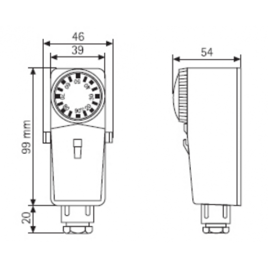 Termostat de Contact Reglabil
