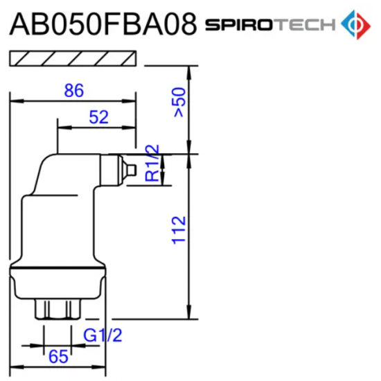 Aerisitor SOLAR Automat SPIROTOP AB050FBA08 cu AutoClose- Corp Alama - 10 Bar 180 Grade C