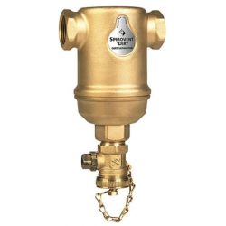 Separator de namol si impuritati orizontal din alama  SiroTrap AE022 - 22 mm presare -110°C, 10 bar - SPIROTECH