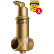 Separator de Aer AA022FBA08 Solar Spirovent din alama cu Autoclose – Orizontal 22mm presare– 180°C 10 bar – SPIROTECH