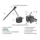 Tub Flexibil Snec Arzator Peleti Burnit Pell  ɸ 60mm; L=1000mm
