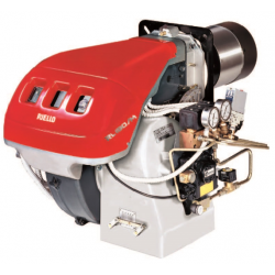 Arzator pe motorina Riello RL 28/M TC cu functionare in 2 trepte progresive , Cap Ardere Scurt, Putere: 95/166 - 332 Kw