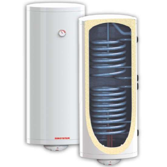 Boiler cu 2 Serpentine de perete BB NL2 200 litri VS2- Sunsystem - Burnit