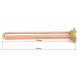 Rezistenta Electrica 1500 W 1 1/4" 28 cm Pentru Boilere
