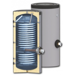 Boiler cu 2 Serpentine marite pentru pompe de caldura: Sunsystem SWP2N 300 litri