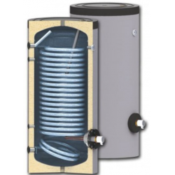 Boiler cu 1 Serpentina marita pentru pompe de caldura: Sunsystem SWPN 150 litri