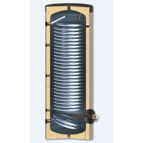 Boiler cu 1 Serpentina marita pentru pompe de caldura: Sunsystem SWPN L 300 litri