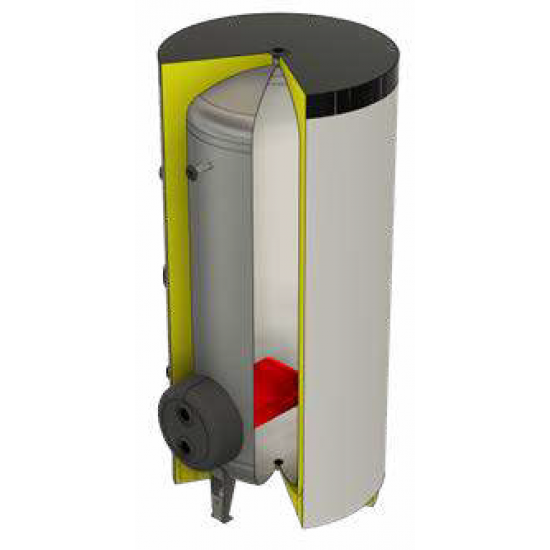 Boiler Inox Cu 2 Serpentine Extractabile Tip U din Otel Inox XOX-RF 2000 litri 6 bar - Tmax 95 C 