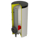 Boiler Inox Cu 2 Serpentine Extractabile Tip U din Otel Inox XOX-RF 2000 litri 6 bar - Tmax 95 C 