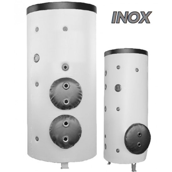 Boiler Inox Cu 2 Serpentine Extractabile Tip U din Otel Inox XOX-RF 2000 litri 6 bar - Tmax 95 C 