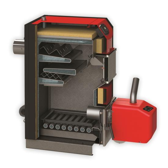 Centrala pe lemn / combustibil solid cu ventilator ​Sunsystem Burnit NWB PRIME 25 kW