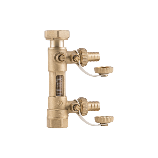 Debitmetru Solar 1x3/4 - 0-15 litri/minut cu 3 Robineti - Barberi