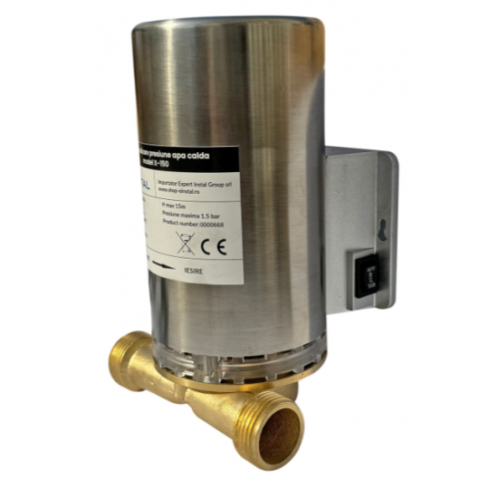 Pompa Ridicare Presiune Apa Inox X-150 + Fluxostat - Pentru Sisteme Solare Nepresurizate