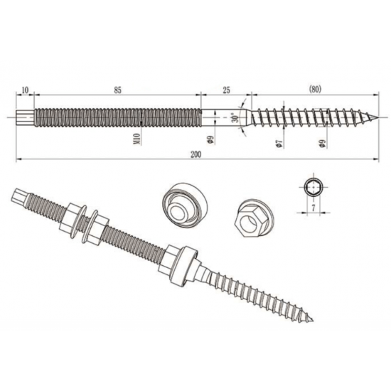 Suport din Inox pentru montajul panourilor solare pe acoperis cu tabla