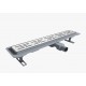Rigola Dus din Inox cu Membrana L600cmxH75x68 o40