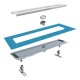 Rigola Dus din Inox cu Membrana L600cmxH75x68 o40