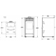 Semineu Pe Peleti Sontec PC7 7.5 Kw Culoare Bordeaux