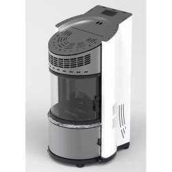 Semineu Pe Peleți Sontec Round 11 Kw Culoare Gri