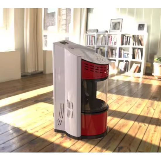 Semineu Pe Peleți Sontec Round 11 Kw Culoare Bordo