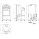 Semineu Pe Peleți Sontec Round 11 Kw Culoare Bordo
