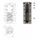 Puffer Sunsystem PS1 150 Litri - Rezervor de Acumulare pentru Agent Termic, cu 1 Serpentina, pentru pompa de caldura