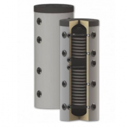 Puffer Sunsystem PS2 150 Litri - Rezervor de Acumulare pentru Agent Termic, cu 2 Serpentine, pentru pompa de caldura