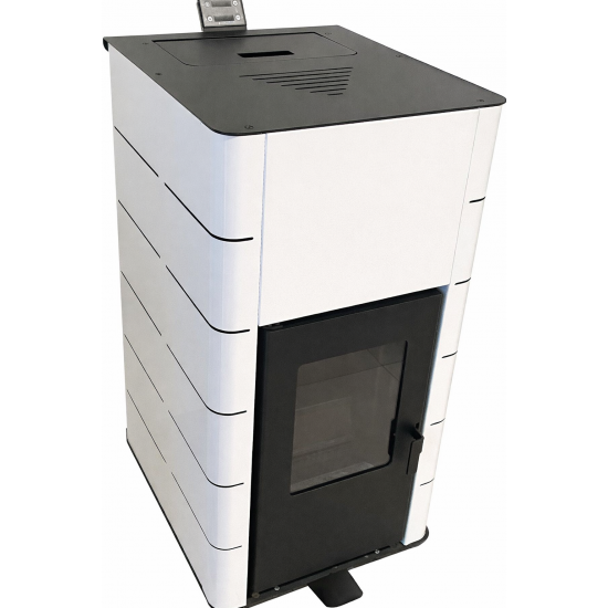 Termosemineu peleti Burnit Concept New 18 kW - Sunsystem Culoare Alb