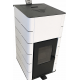Termosemineu peleti Burnit Concept New 18 kW - Sunsystem Culoare Alb