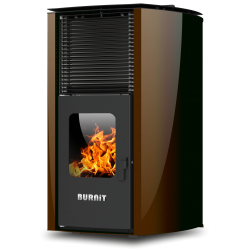 Termosemineu peleti Burnit Advant Novation 25 kW - Sunsystem Culoare Maro Cafeniu