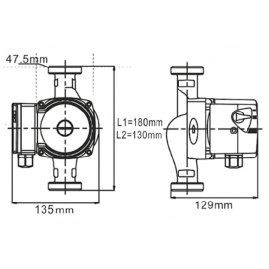 Pompa Circulatie Apa Calda IBO Dambat OHI 25-60/180, 55l/min, 93W