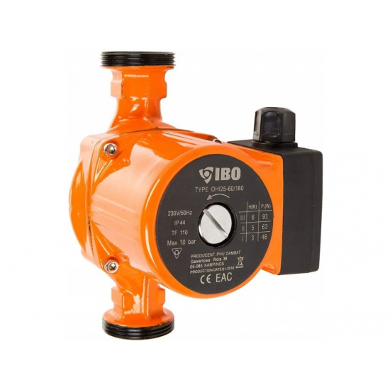 Pompa Circulatie Apa Calda IBO Dambat OHI 25-60/180, 55l/min, 93W
